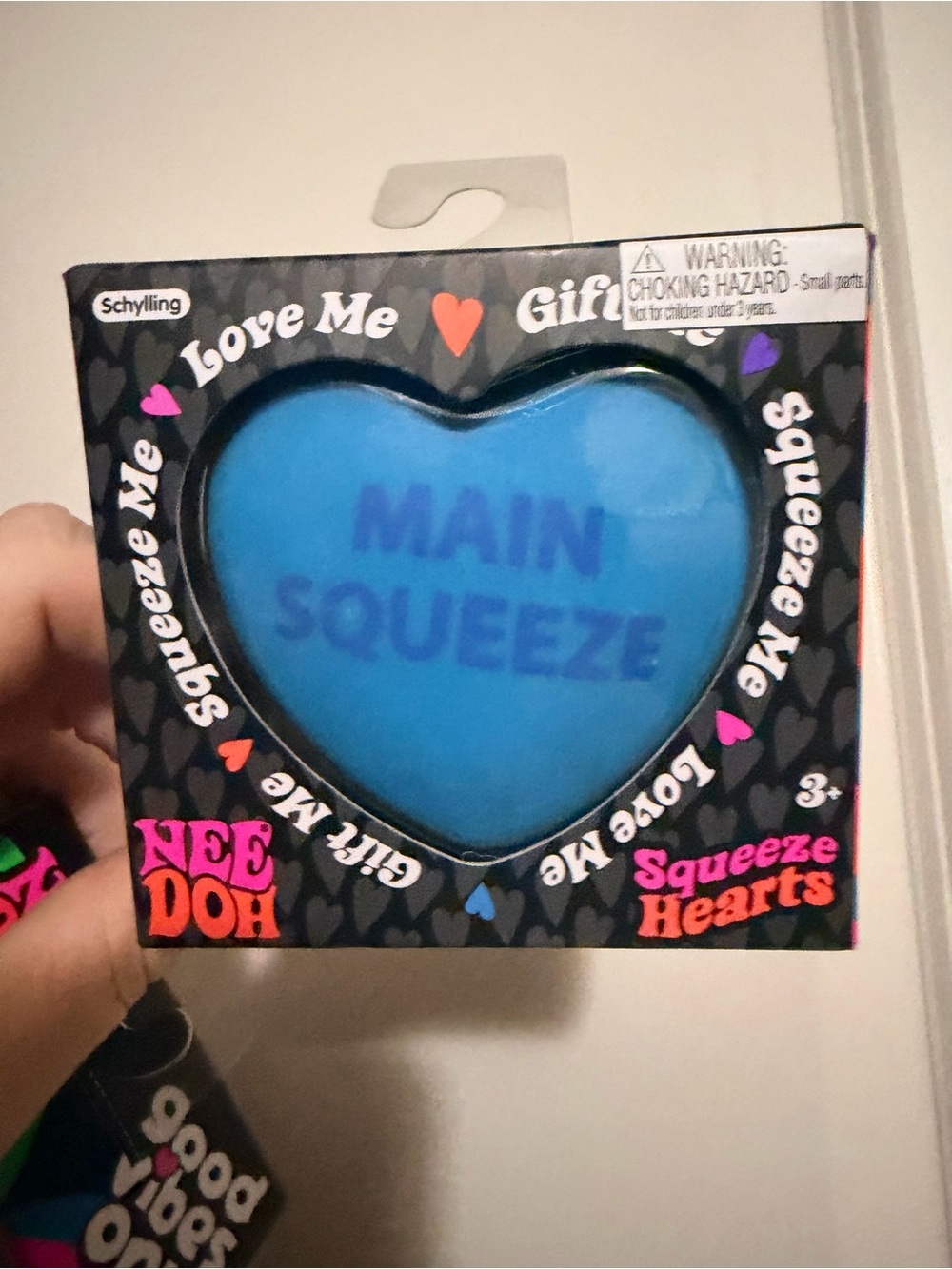 Squeeze Hearts Blue Main Squeeze Toy by